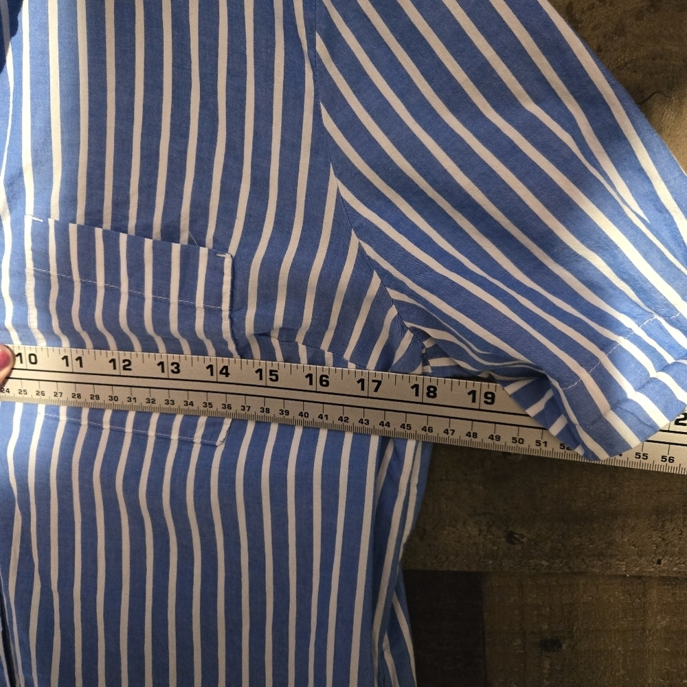 Old Navy Blue and White Striped T shirt dress - Picture 6 of 7